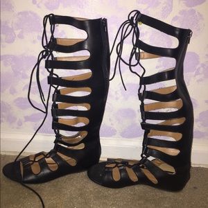 Black Gladiator sandals